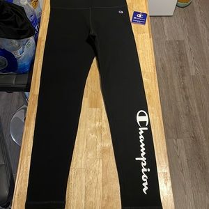 Black Champion leggings. Youth size L.